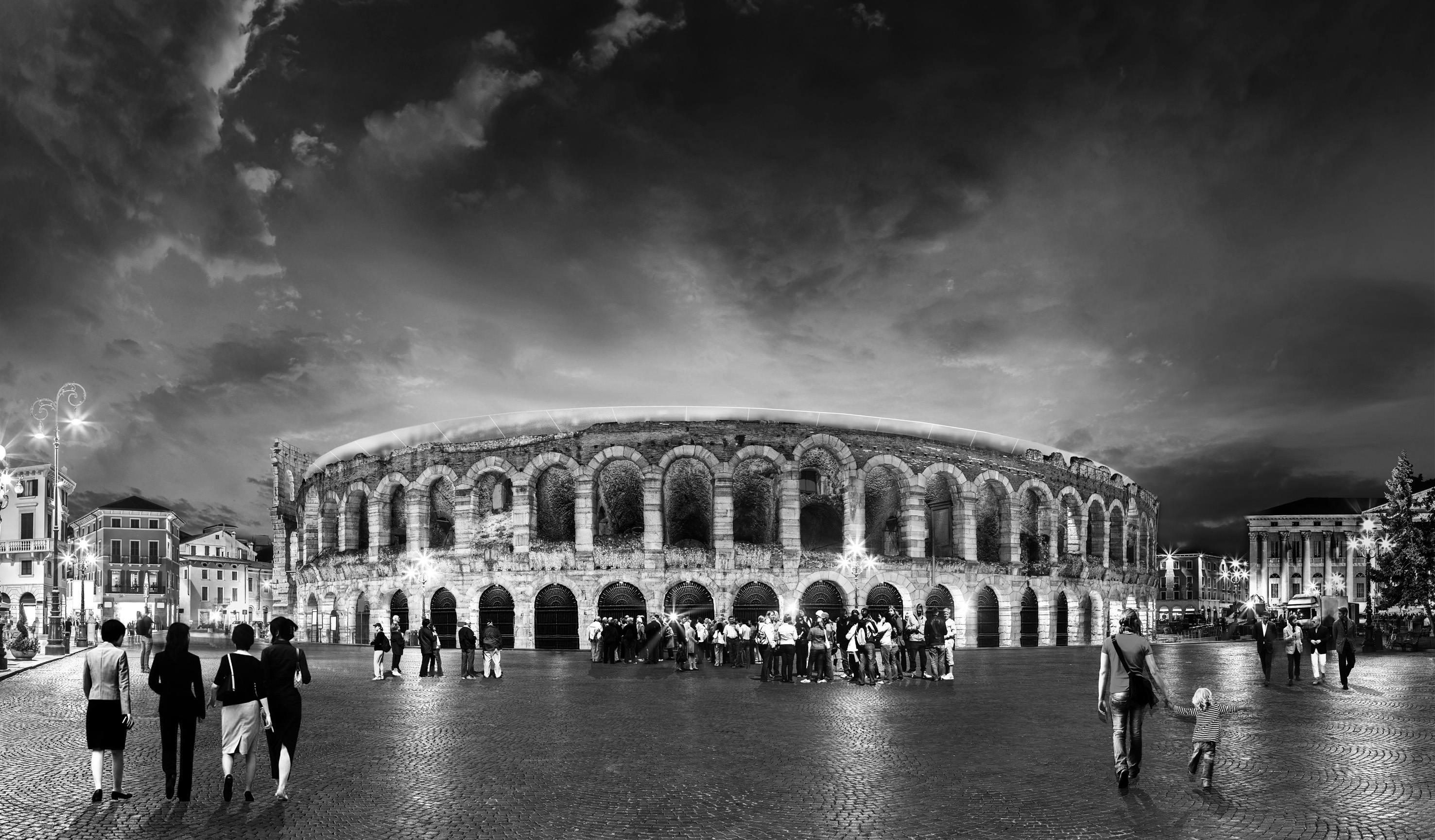 verona arena italy roman architecture old amphitheatre ancient urban europe landmark famous theater tourism opera amphitheater landscape culture town stadium travel panorama panoramic scenic italian art european monument people facade sky view summer place blue vacation beautiful arch piazza stone history city di bra night evening sunset dark light downtown building human person