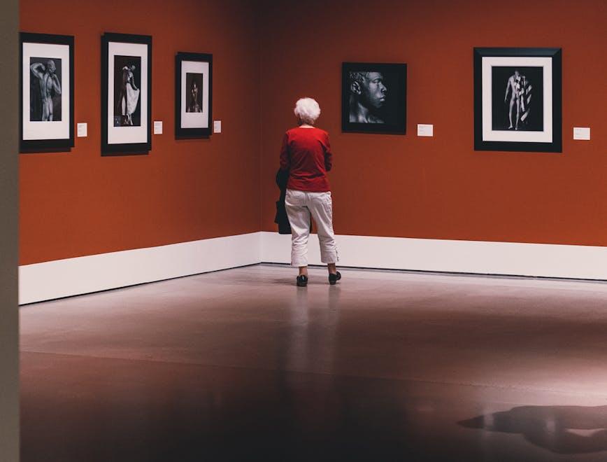 floor human person flooring art gallery art