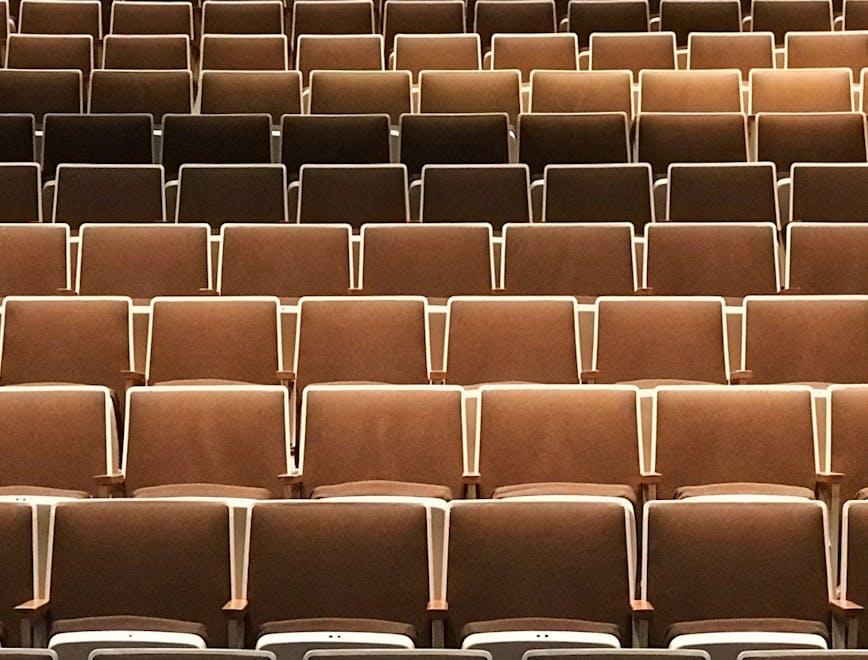 chair furniture indoors interior design auditorium room hall theater