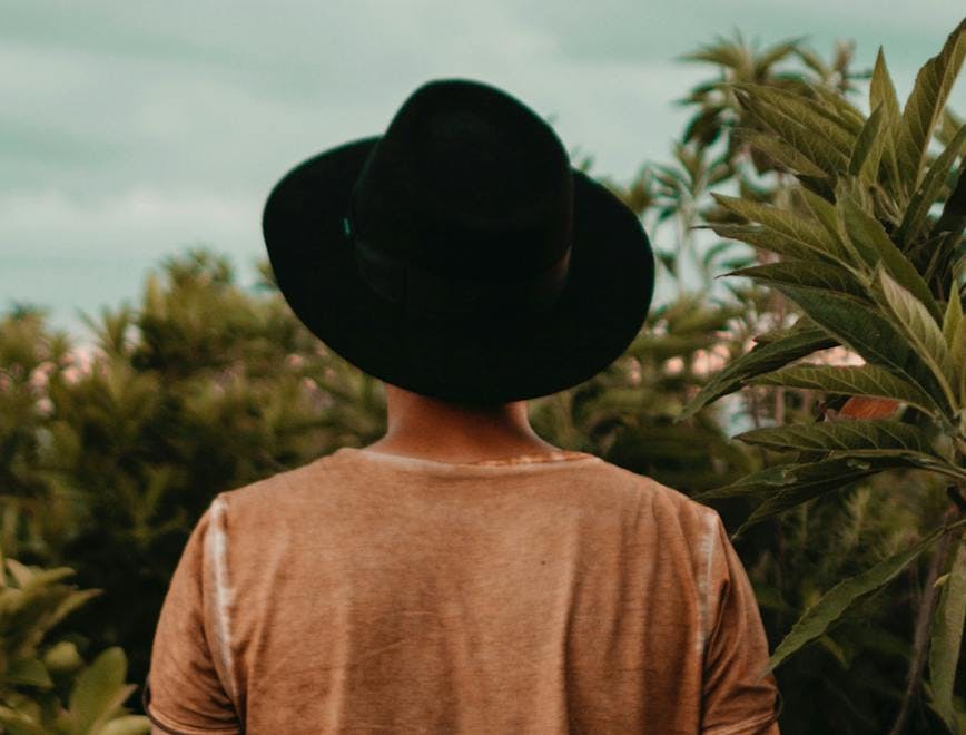 clothing apparel hat human person sun hat