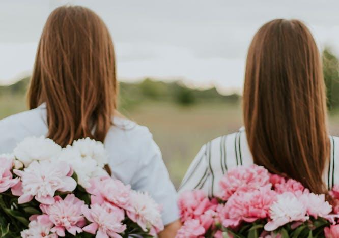 plant person human flower blossom flower arrangement flower bouquet geranium