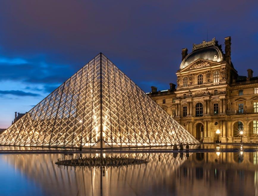 paris triangle architecture building downtown town city urban