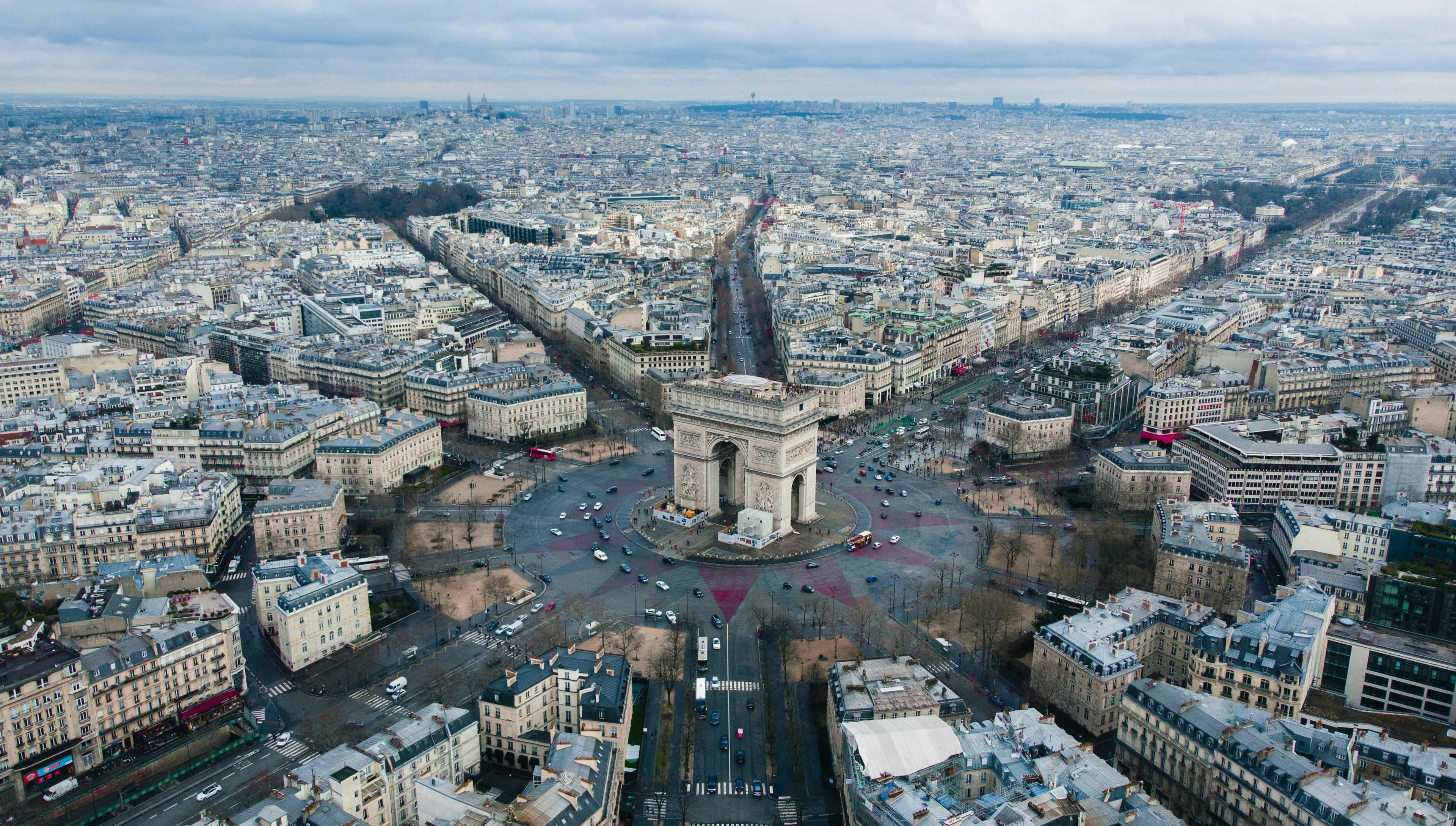 nature outdoors landscape scenery aerial view road intersection urban city metropolis