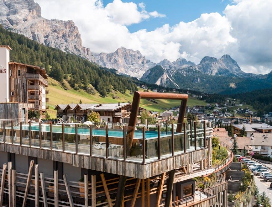 wood outdoors nature building mountain