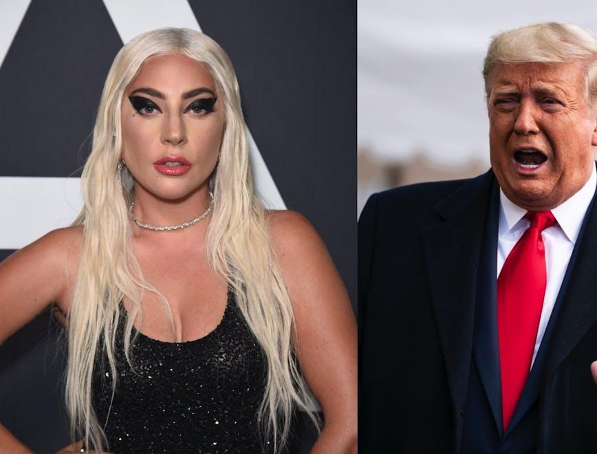 Lady Gaga meme trump joe biden