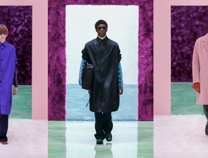 prada collezione uomo autunno inverno 2021 look raf simons miuccia prada