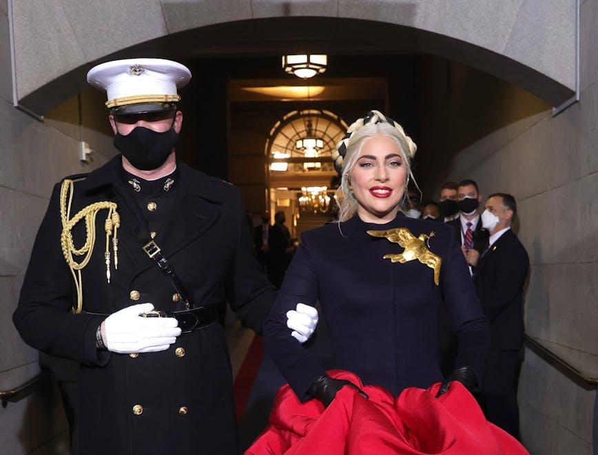 lady gaga schiaparelli inno americano joe biden