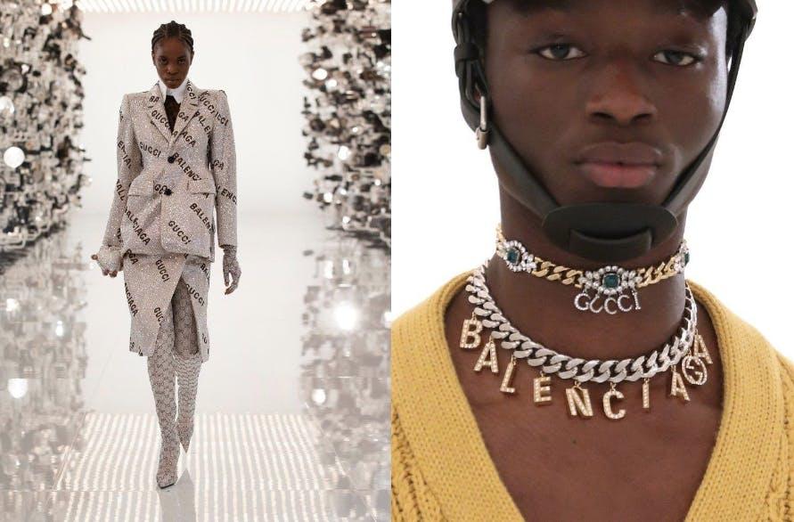 Gucci Aria sfilata e collaborazione con Balenciaga