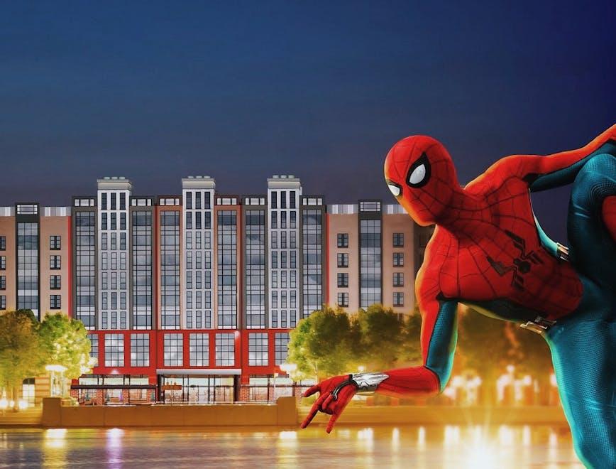 Nella foto Il nuovo hotel Marvel di Disneyland Paris. foto ©Disney 