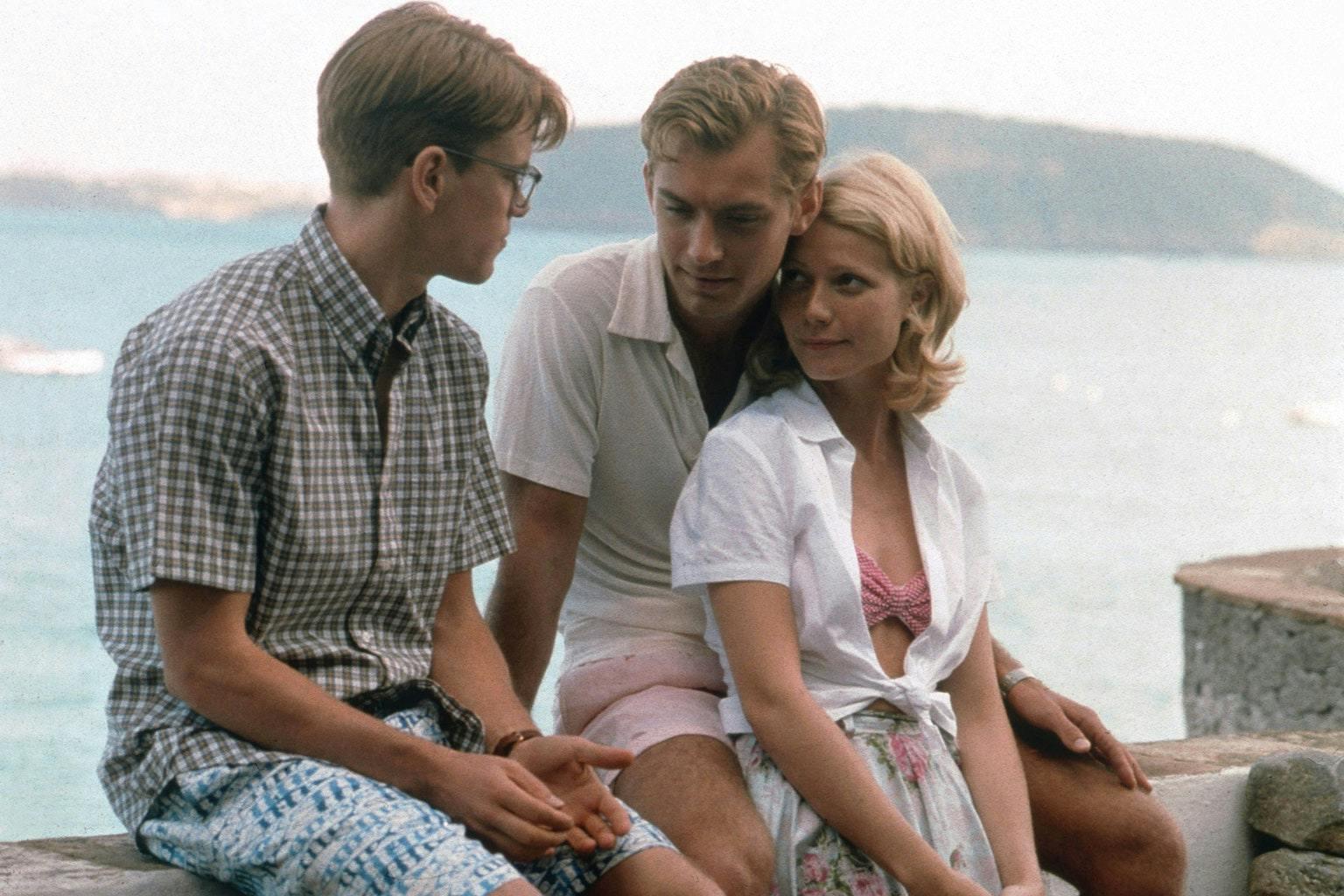 Nella foto Matt Damon, Jude Law e Gwyneth Paltrow in "The Talented Mr. Ripley"