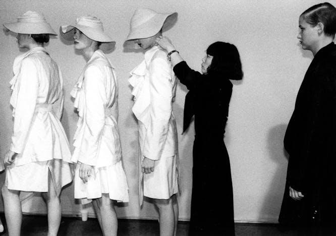 Nella foto Rei Kawakubo direttrice creativa di Comme des Garçons