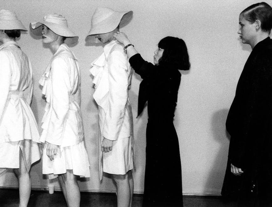 Nella foto Rei Kawakubo direttrice creativa di Comme des Garçons