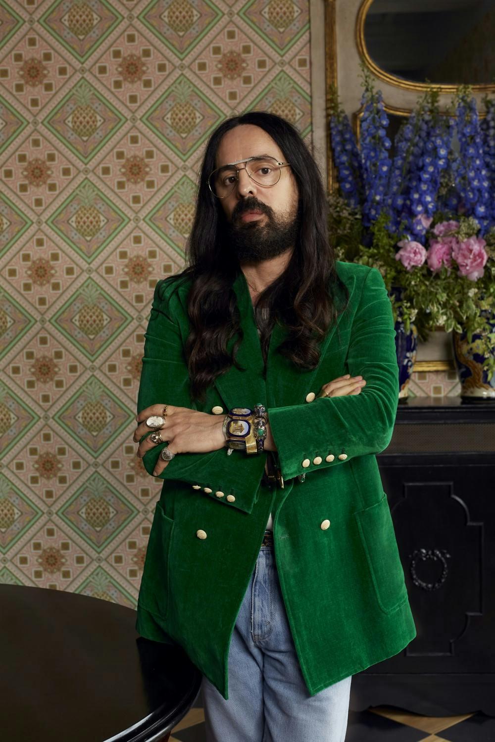 Nella foto il ritratto di Alessandro Michele Direttore Creativo di Gucci