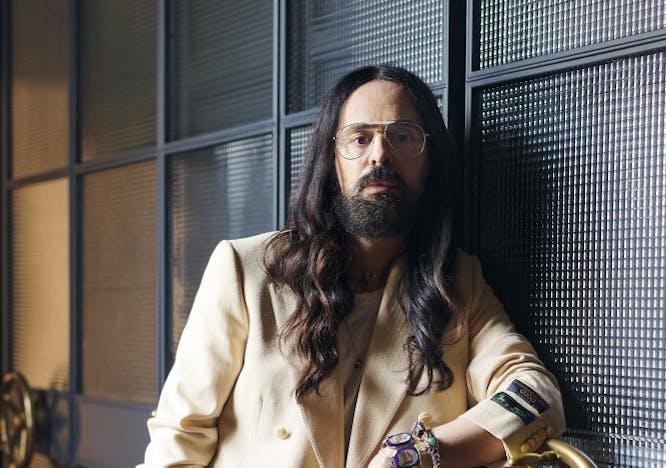 Nella foto un ritratto di Alessandro Michele Direttore Creativo di Gucci