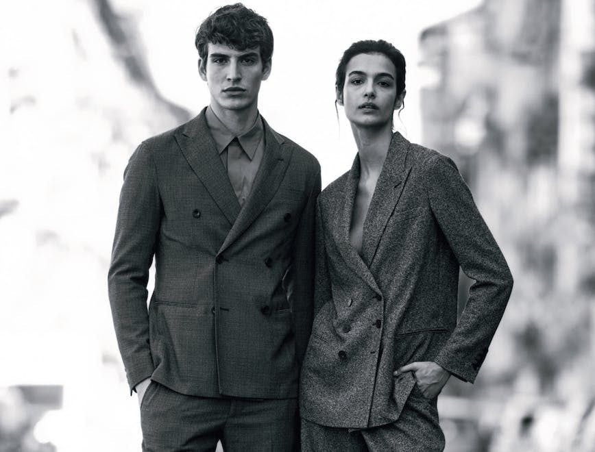 Total look EMPORIO ARMANI per l'Officiel Italia: fotografia FRANCESCO FINIZIO styling FABRIZIO FINIZZA