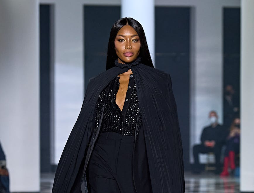 Nella foto Naomi Campbell alla sfilata di Lanvin Primavera Estate 2022