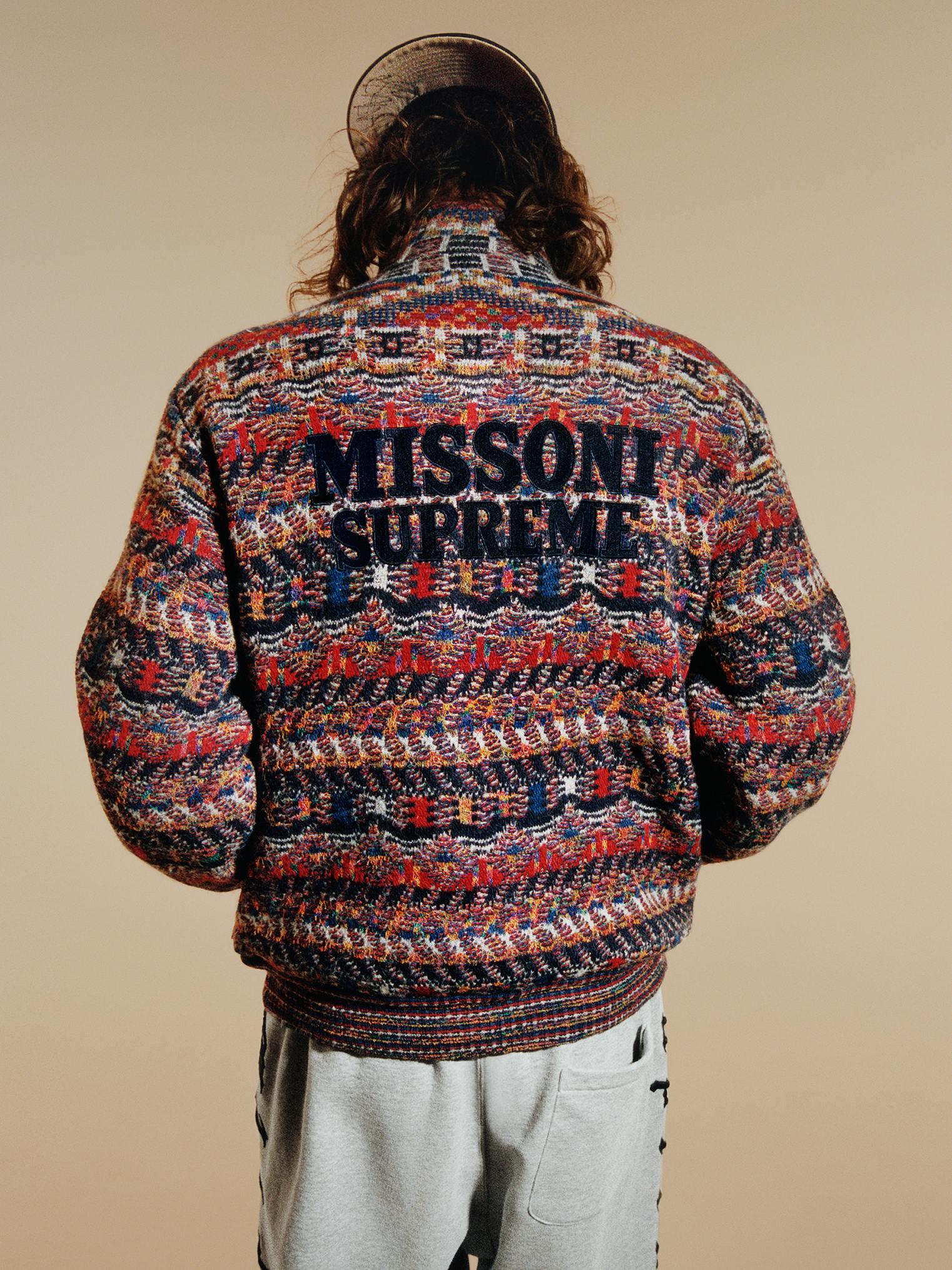 Nella foto Supreme / Missoni la nuova collaborazione e la collezione Autunno 2021