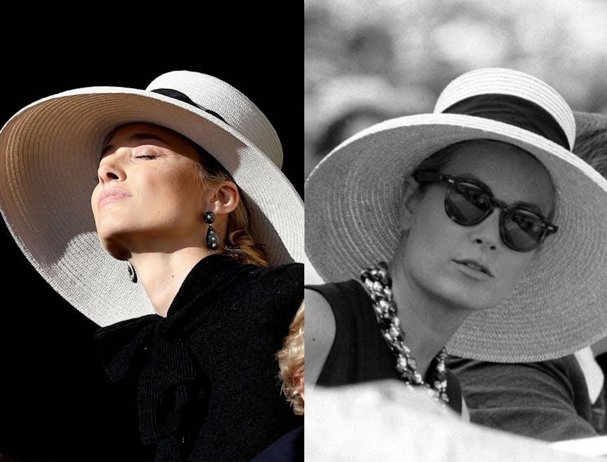 clothing apparel hat sunglasses accessories accessory sun hat person human face