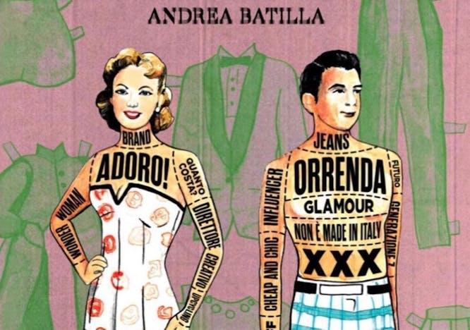 La copertina del libro "L'Alfabeto della Moda" di Andrea Batilla edizioni Gribaudo