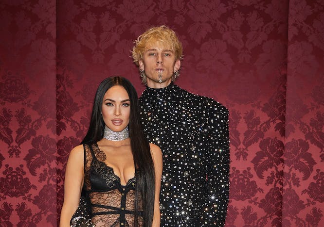 Megan Fox con Machine Gun Kelly alla sfilata Dolce&Gabbana