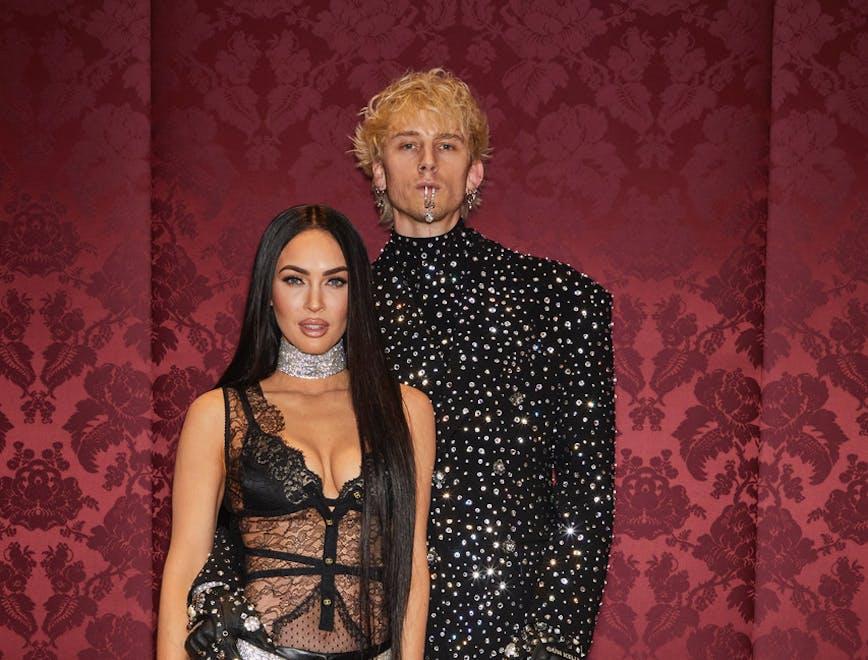 Megan Fox con Machine Gun Kelly alla sfilata Dolce&Gabbana