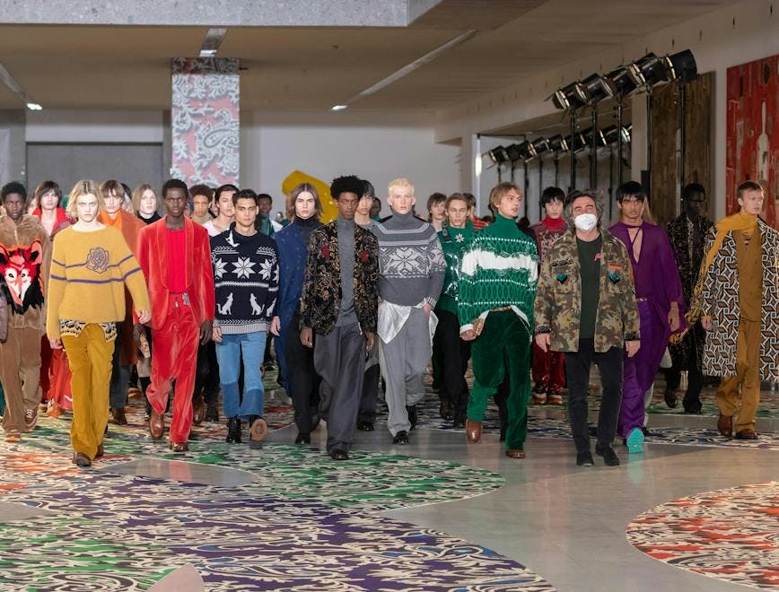 Nella foto Etro la sfilata uomo Autunno Inverno 2022-23