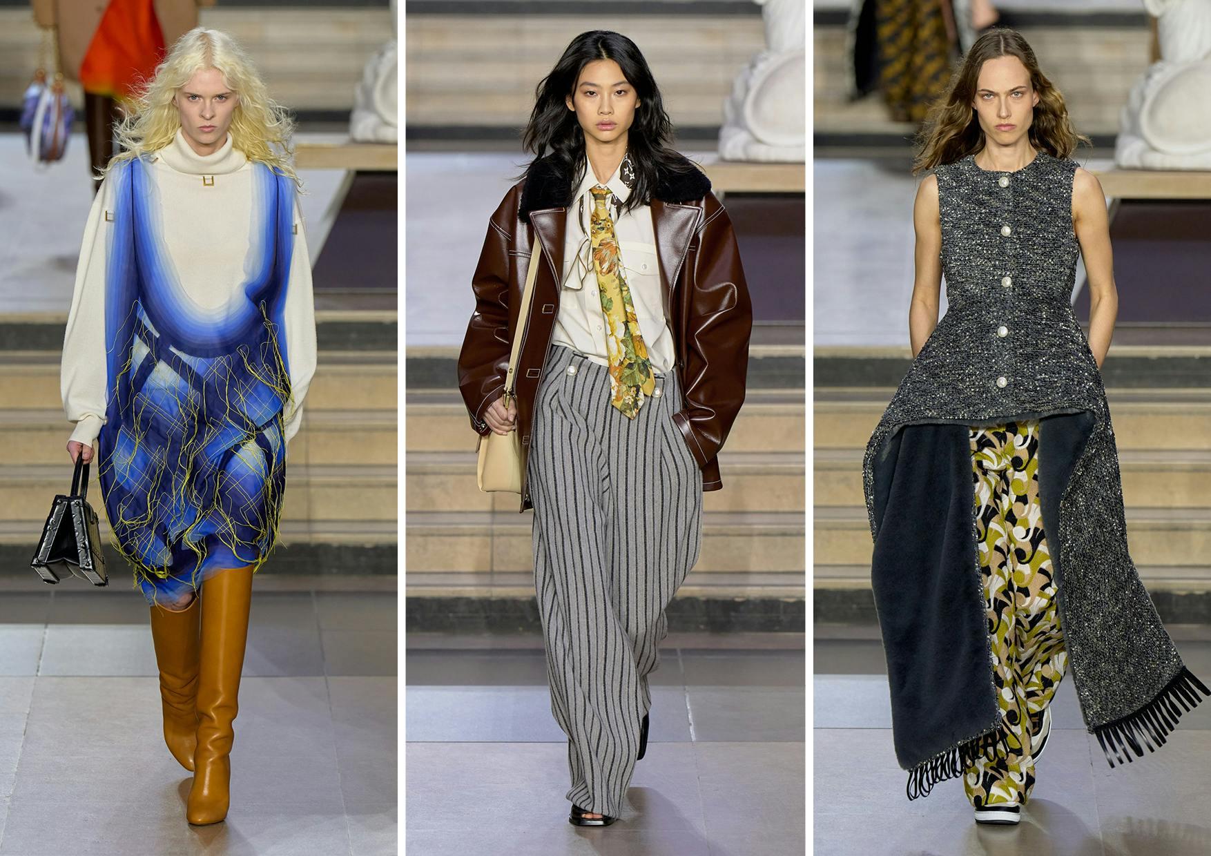 Nella foto La sfilata donna Autunno Inverno 2022-23 di Louis Vuitton