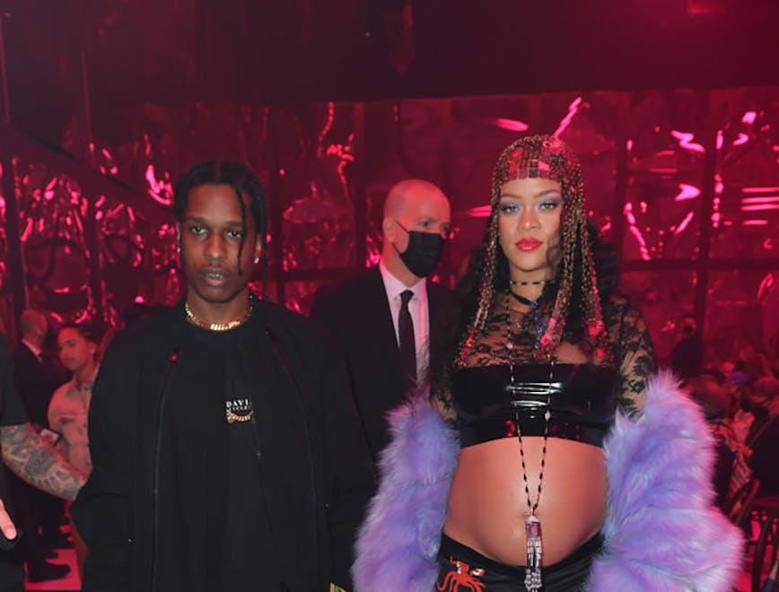 A$AP Rocky e Rihanna alla sfilata di Gucci a Milano