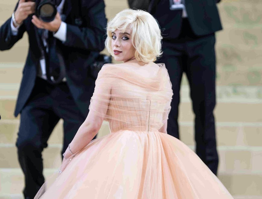 Billie Elish sul red carpet del Met Gala a settembre 2021.