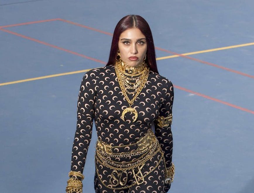 Lourdes Leon sfila per Marine Serre Spring Summer 2023