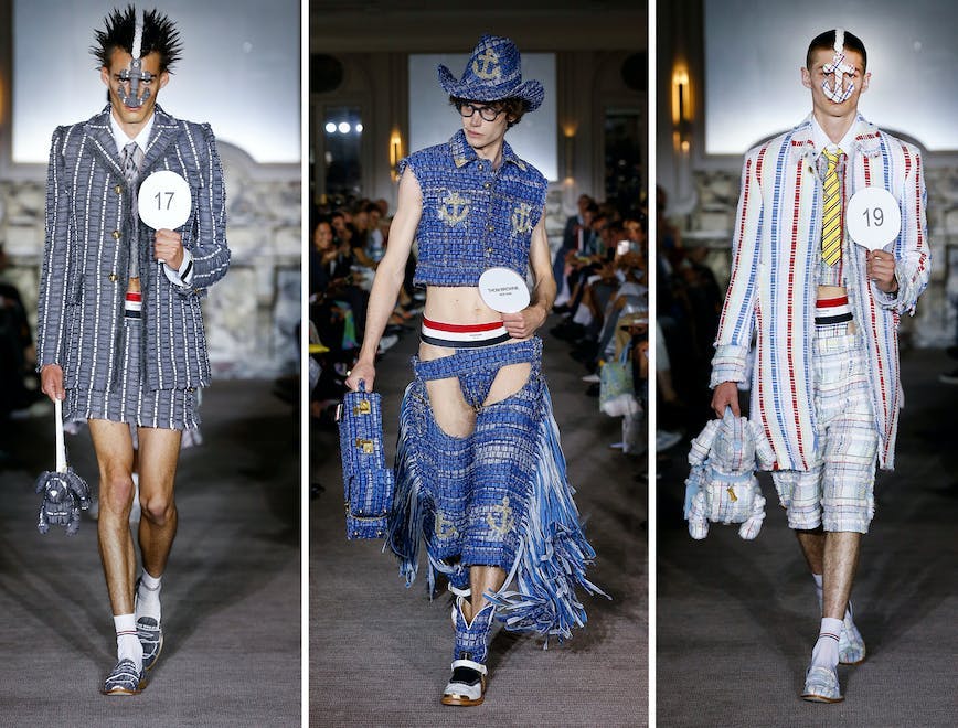 Thom Browne la sfialta uomo primavera estate 2023 alla Paris Fashion Week