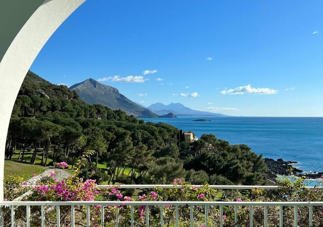 La vista dalla terrazza sul Golfo di Policastro 