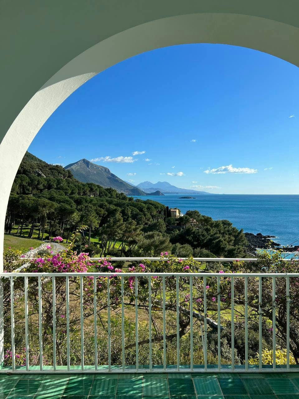 La vista dalla terrazza sul Golfo di Policastro 