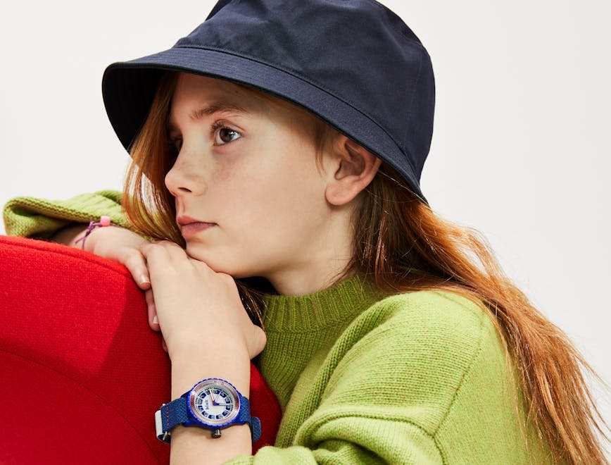 Il modello blu navy girl dell'orologio Blok. 