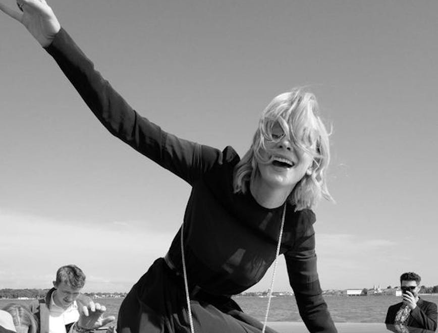 L'attrice Cate Blanchette al Festival del Cinema di Venezia.