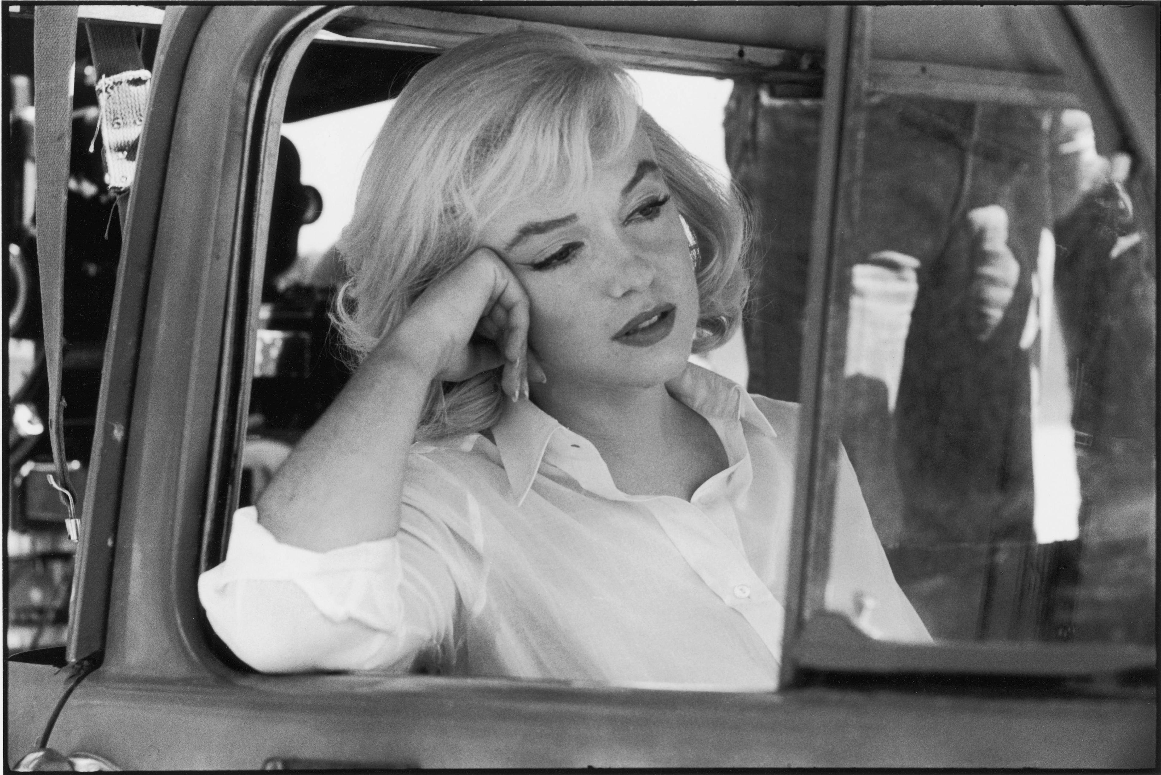 Marylin Monroe sul set del film "Gli Spostati".