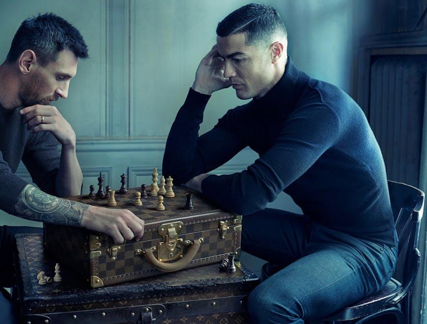 La nuova campagna Louis Vuitton con Messi e Cristiano Ronaldo / Image Courtesy Louis Vuitton