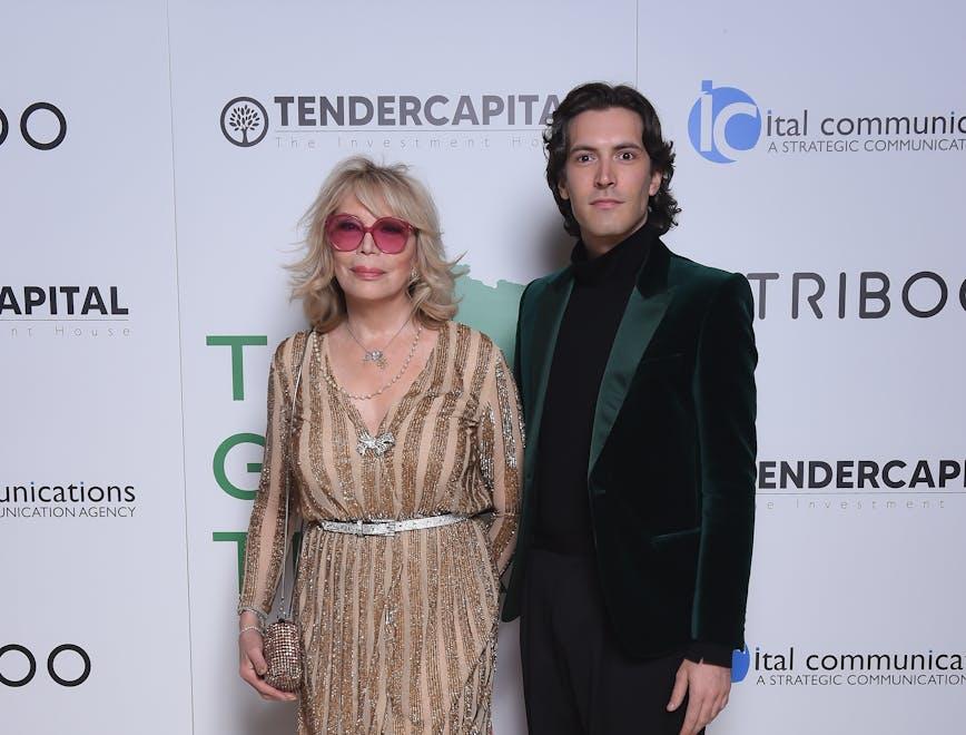 Amanda  Lear e Giovanni Caccamo.