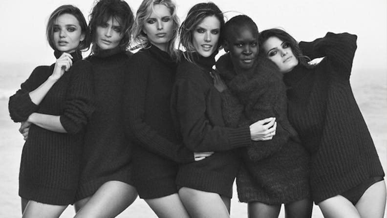 Nel 2014, per i 50 anni del Calendario Pirelli, Peter Lindbergh insieme a Patrick Demarchelier un cast di modelle: Alessandra Ambrosio, Helena Christensen, Isabeli Fontana, Miranda Kerr, Karolina Kurkova e Alek Wek.