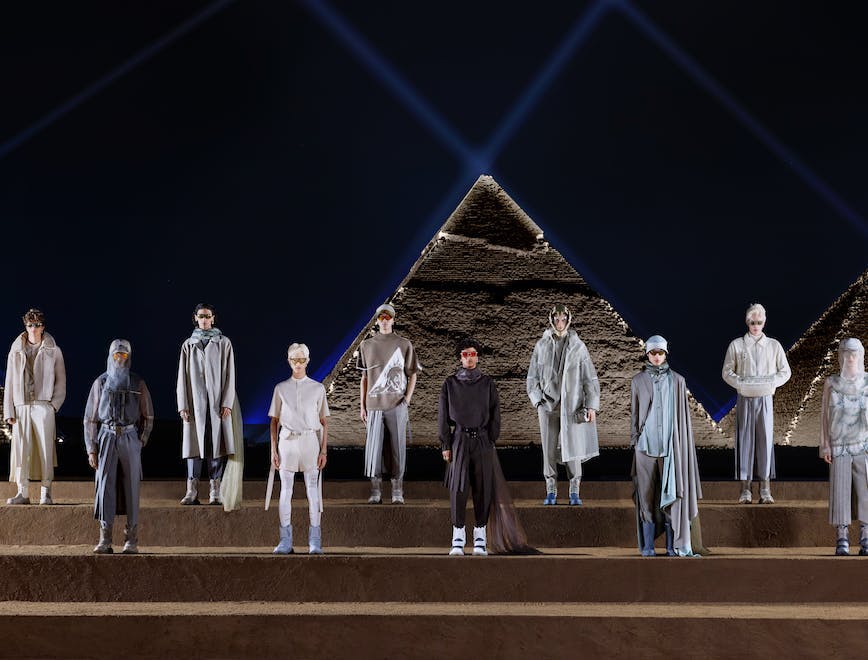 Dior Men la sfilata uomo autunno inverno 2023 al Cairo