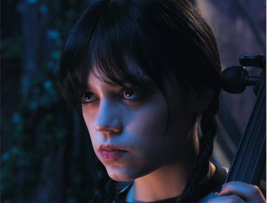 Nell'immagine: Jenna Ortega in Mercoledì via @netflixit