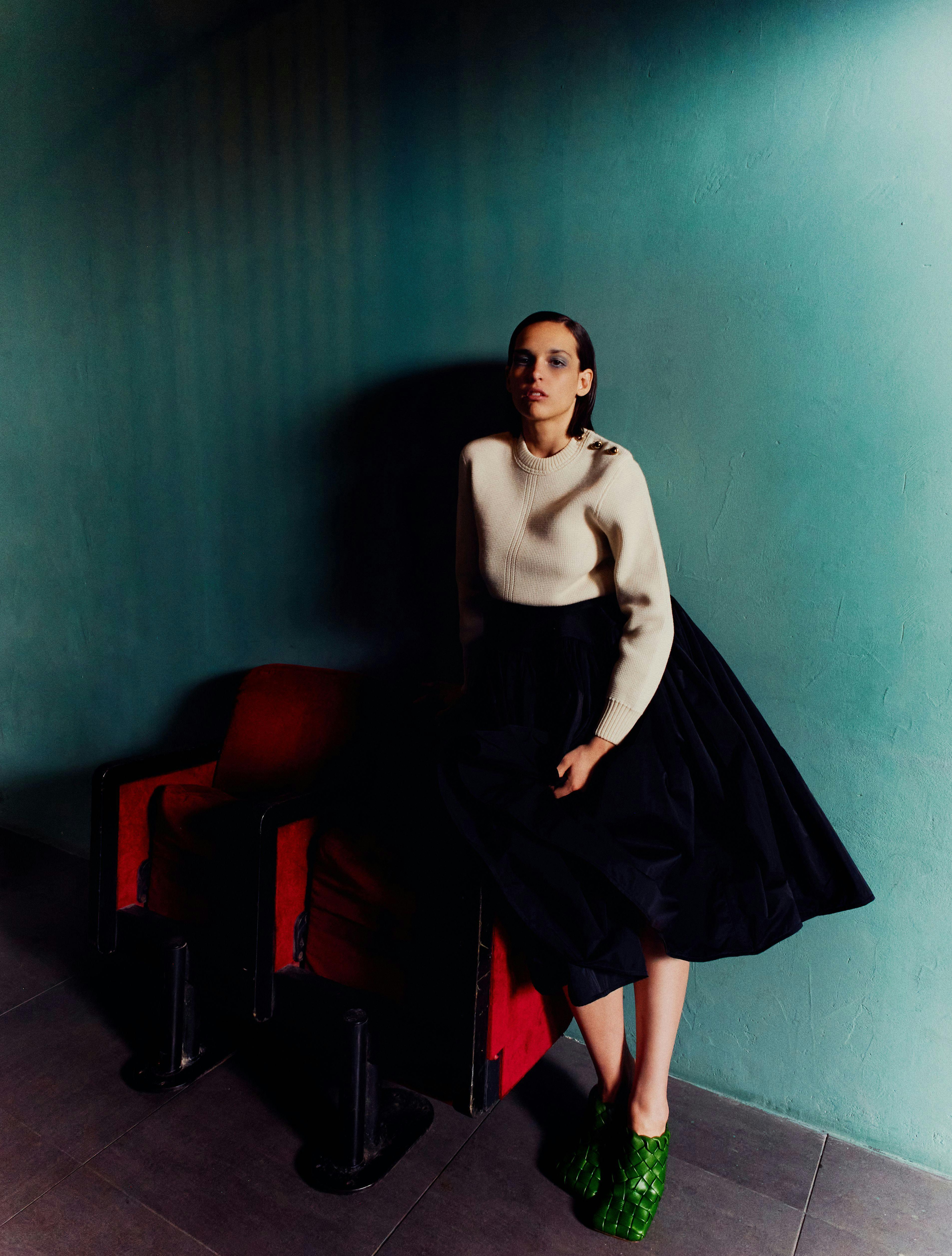 Sara Serraiocco in total look Bottega Veneta photogrpahy Eugenio Intini e styling Giulio Martinelli @coholoft.