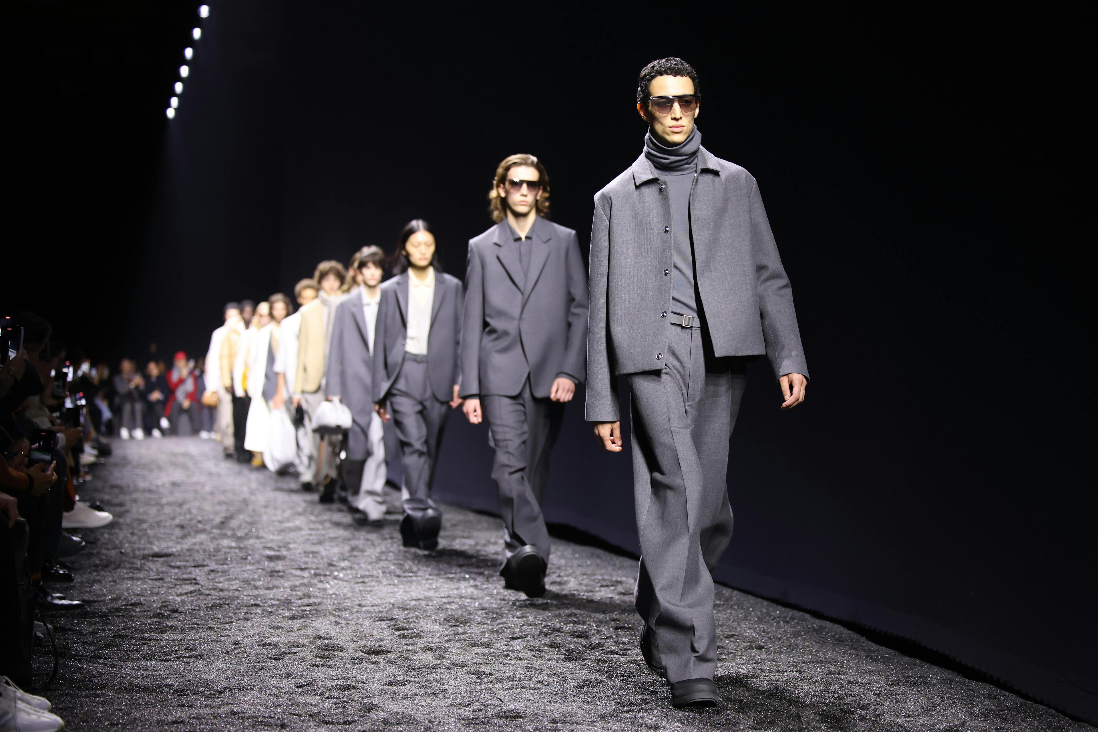 Zegna la sfilata uomo autunno inverno 2023-24 alla Milano Fashion Week