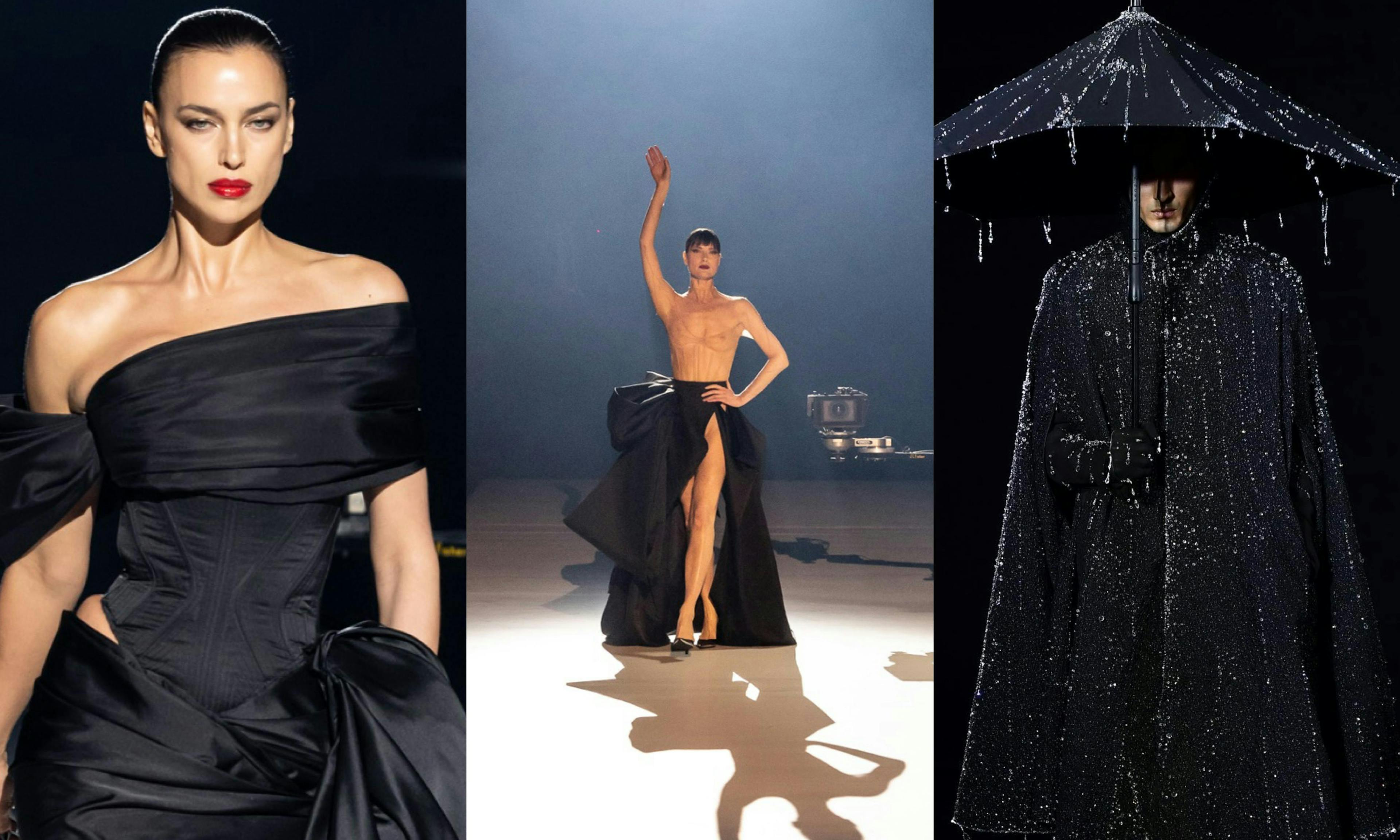 Le sfilate di Robert Wun e Mugler (Getty Images)