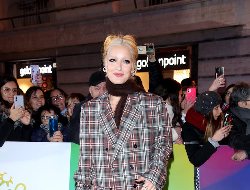 Levante in Etro sul Green Carpet di Sanremo 2023( foto Getty Images).