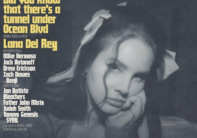 La cover dell'album "Did You Know That There's a Tunnel Under Ocean Blvd" di Lana Del Rey