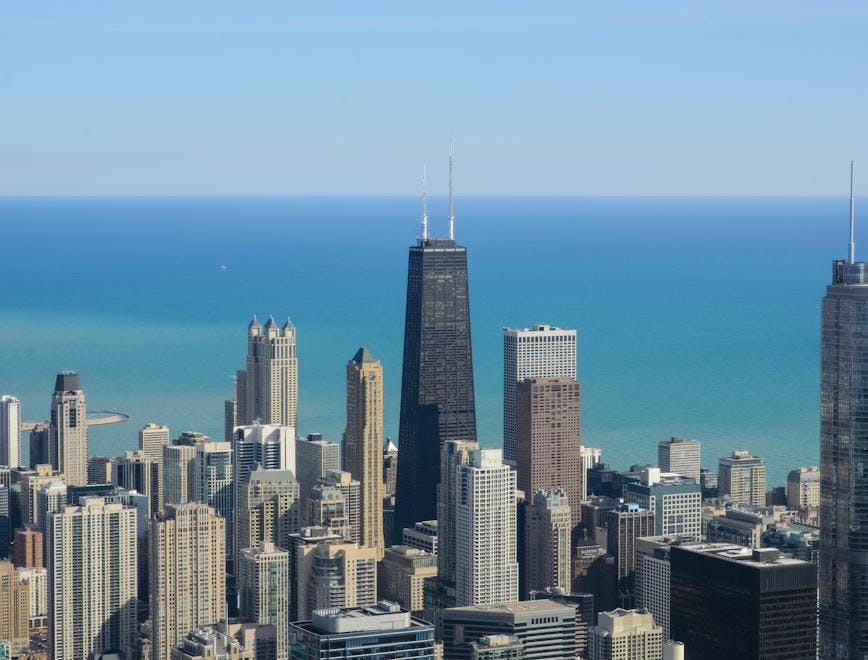 La vista dallo skydeck alla Willis Tower