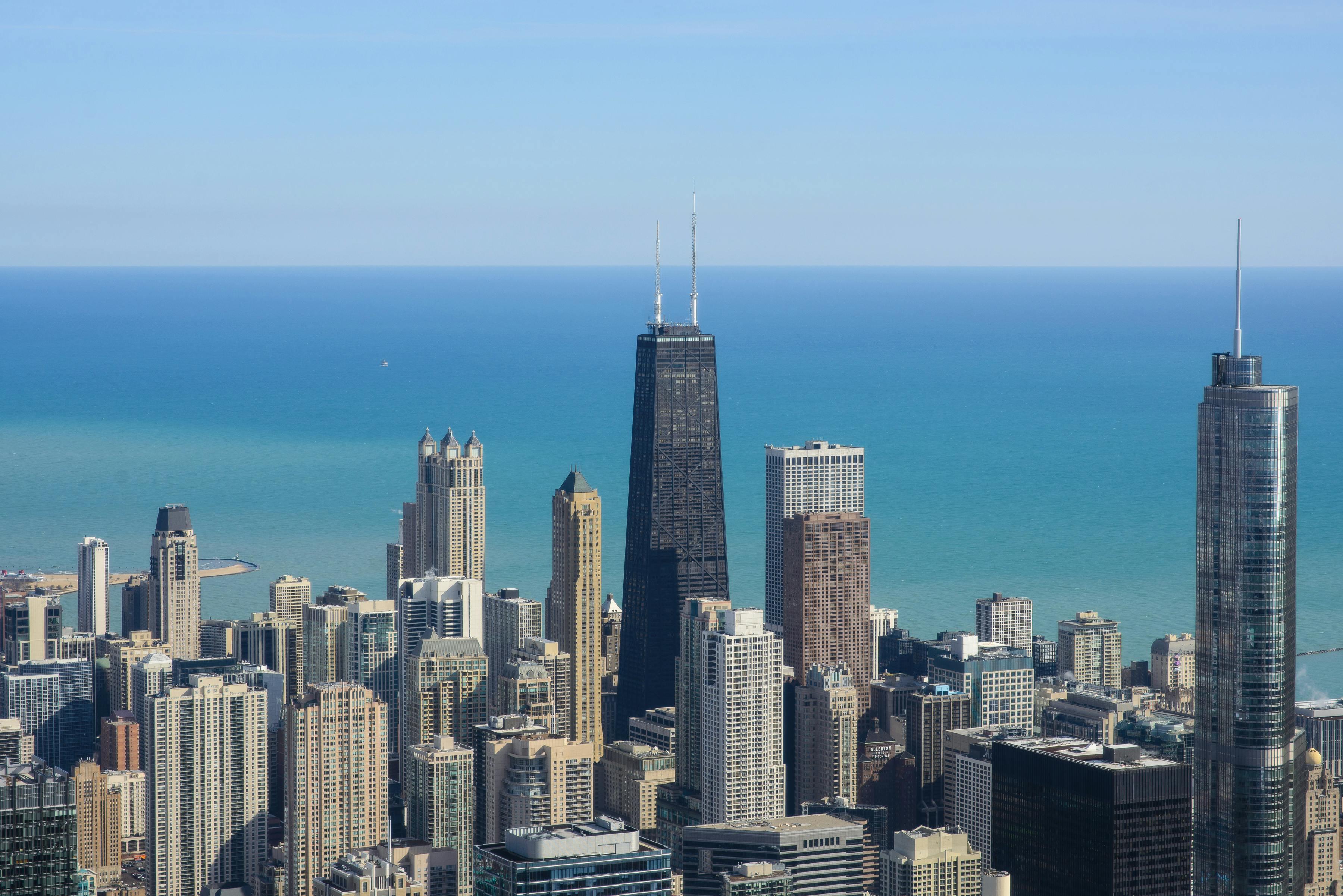 La vista dallo skydeck alla Willis Tower