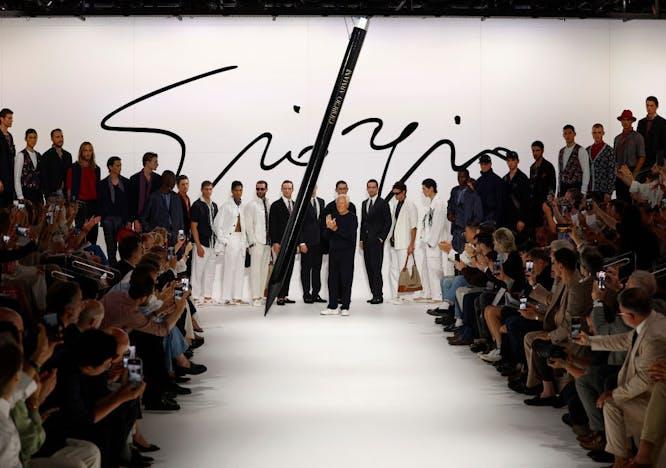 Collezione uomo Giorgio Armani Primavera Estate 2024 (Getty Images)