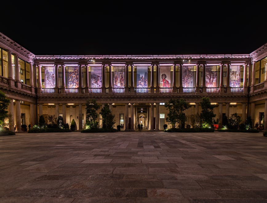 La piazza del Quadrilatero del Portrait